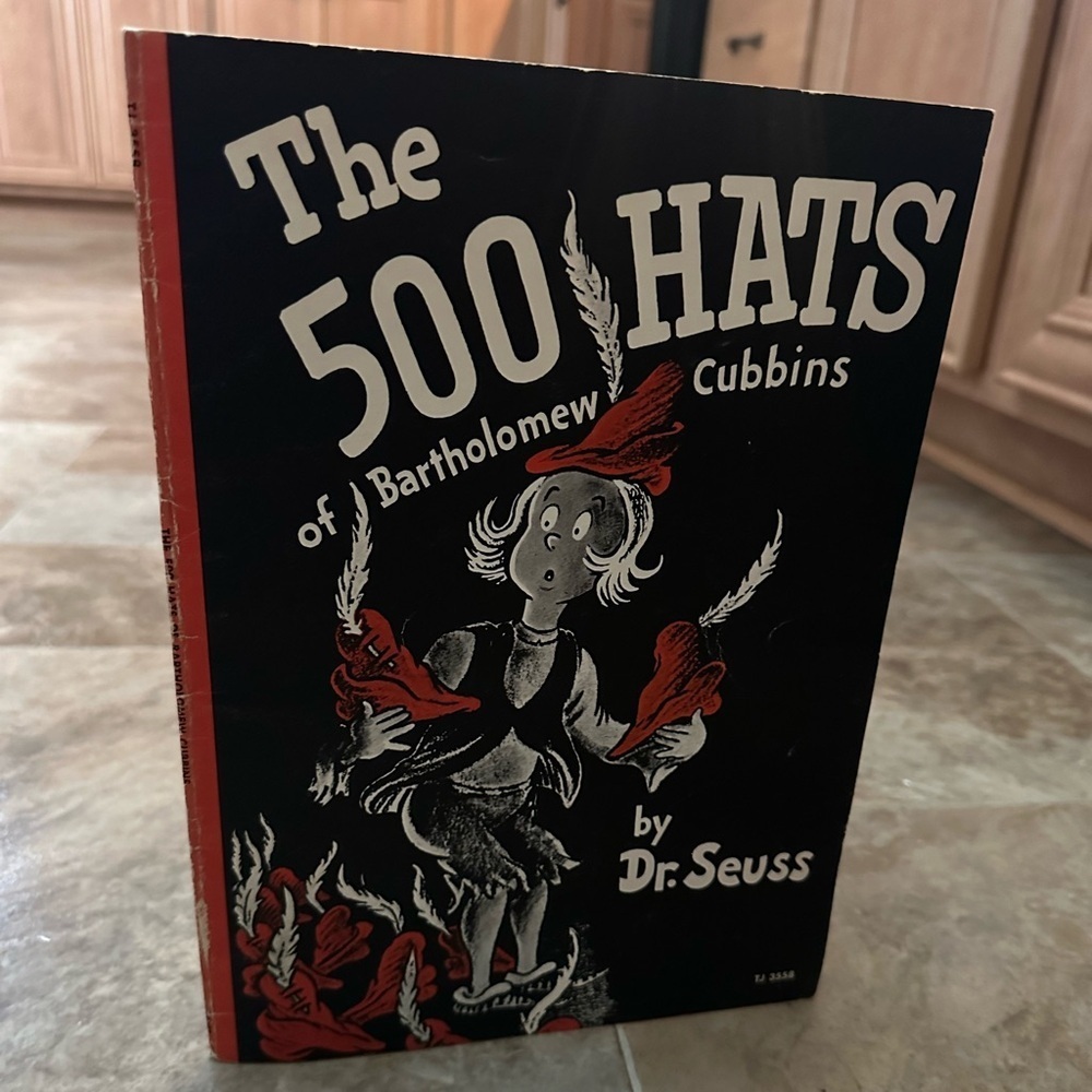Vintage 1966 Paperback Dr. Seuss The 500 Hats of Bartholomew Cubbins Scholastic